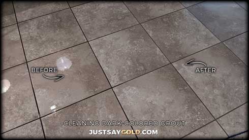 Cleaning Dark Colored Grout Lincoln CA