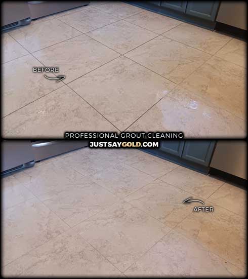 Dirty Kitchen Tile & Grout Cleaning In Sacramento CA