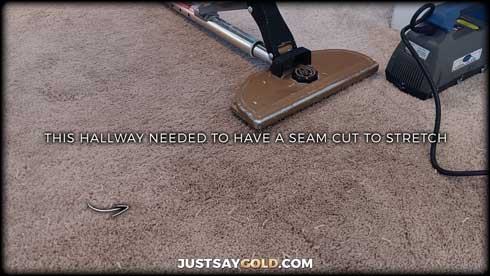 Seam Repair While Stretching Carpet In Cameron Park CA